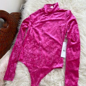 Ronny Kobo Martina Crushed Velvet Bodysuit - NWT!!